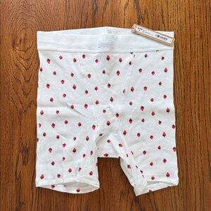 SKIMS White Strawberry Print Pajama Shorts